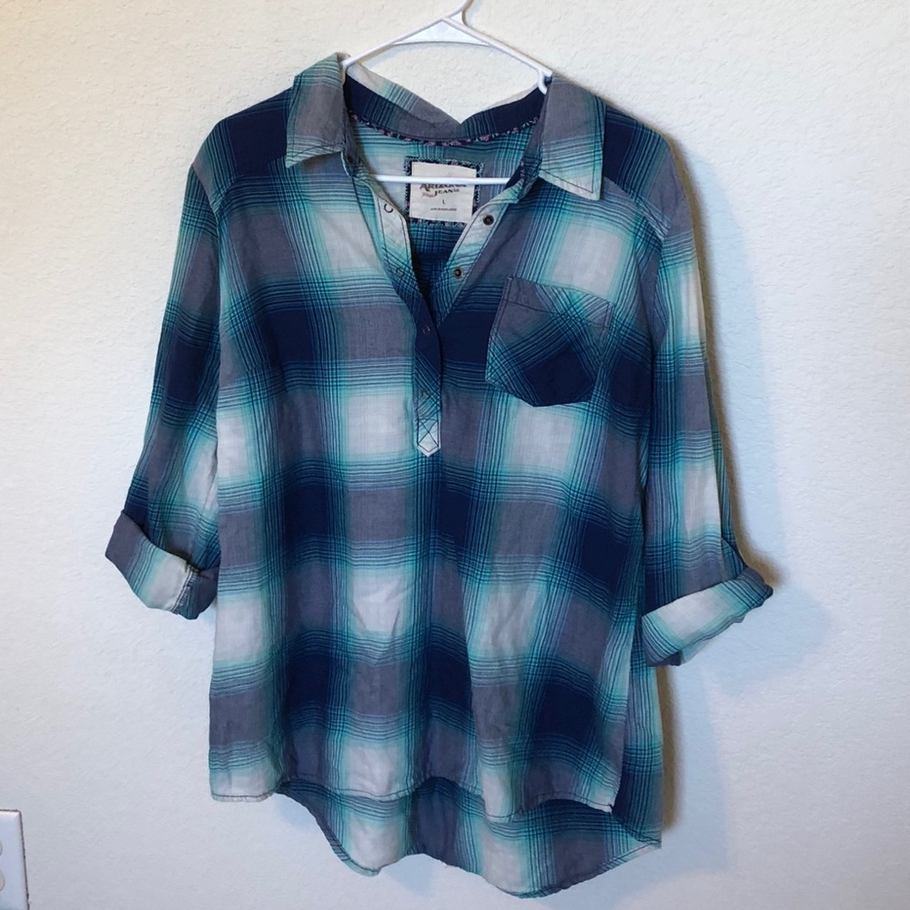 Half Button Blouse